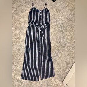 Universal Thread Black Linen Blend Maxi Dress NWT Size Large